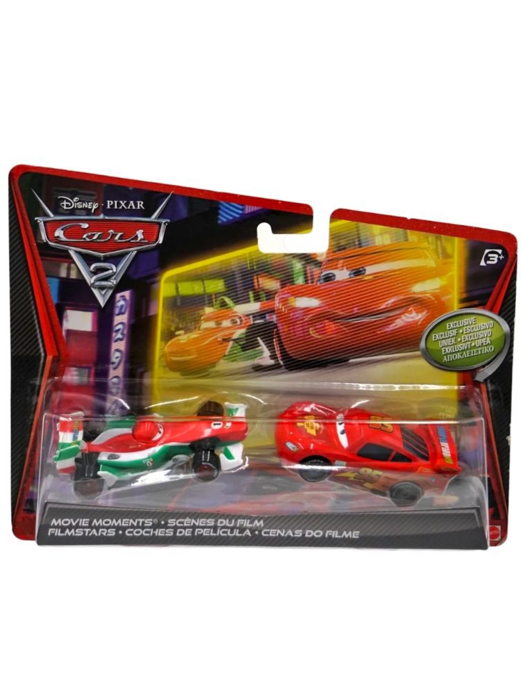 PRE-OWNED Disney Cars Cars 2 Francesco Bernoulli & Ka-Ciao Lightning McQueen Diecast Car 2-Pack