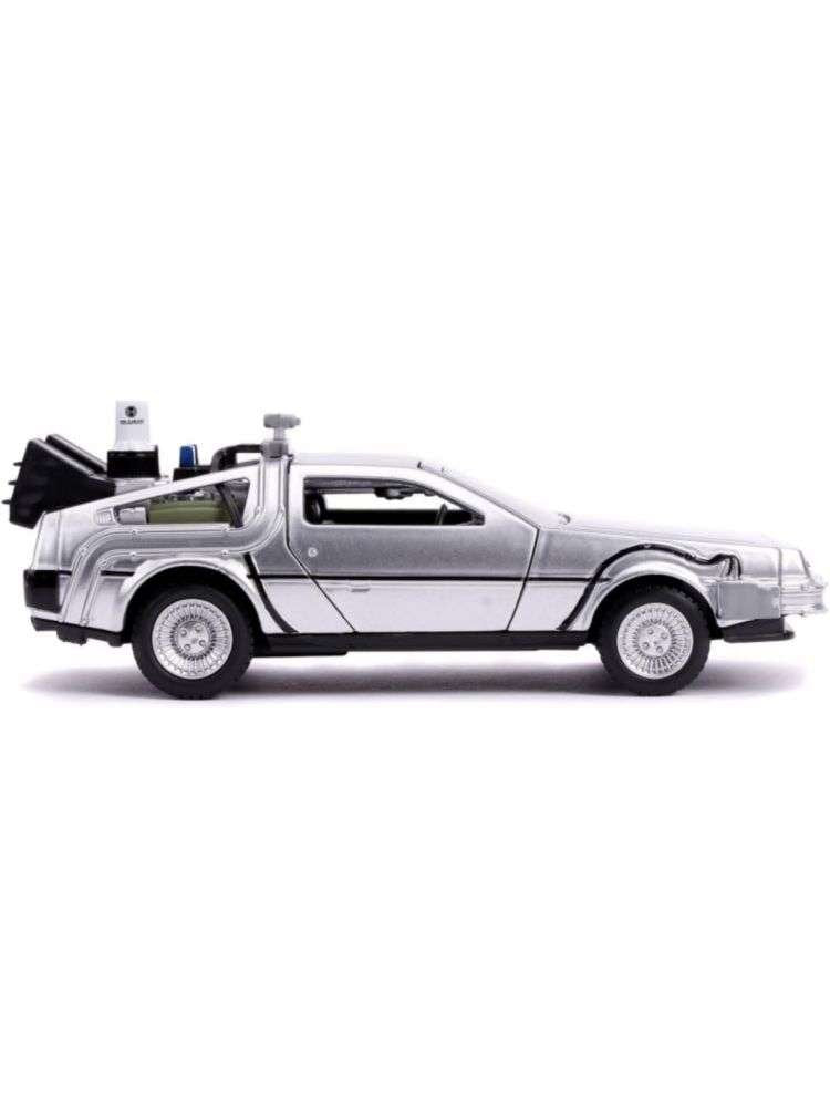 Jada Hollywood Rides 1:64 Scale Back to The Future Time Machine, Silver