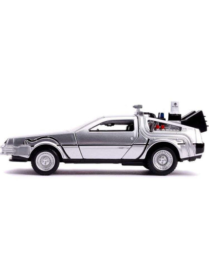 Jada Hollywood Rides 1:64 Scale Back to The Future Time Machine, Silver