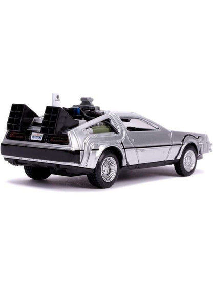 Jada Hollywood Rides 1:64 Scale Back to The Future Time Machine, Silver