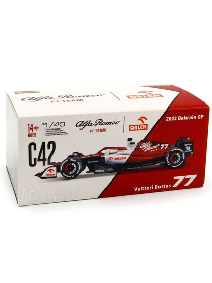 EXCLUSIVE Bburago 1:43 Alfa Romeo F1 Team 2022 Bahrain GP