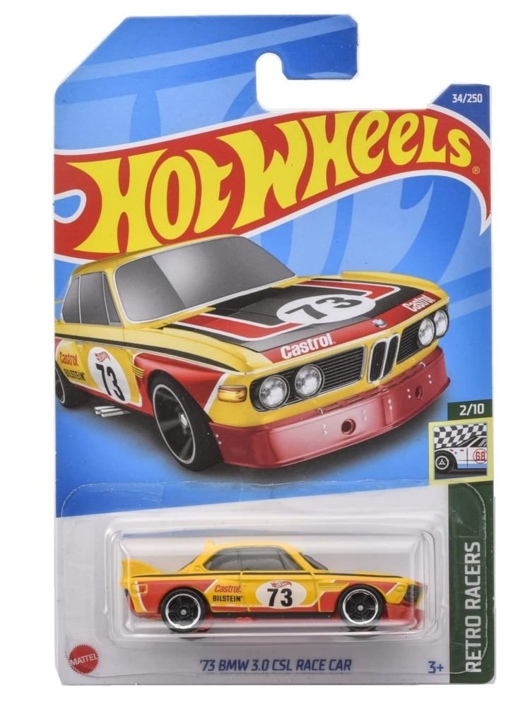 Hotwheels 73 Bmw CSL 3.0 Race car imported mainline 1:64 scale