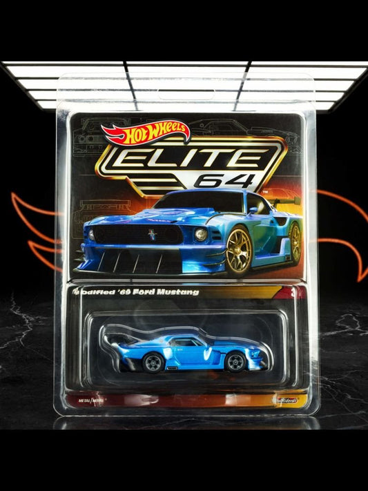 Elite 64 Hotwheels RLC 69 Ford Mustang With Hotwheels Protector imported Rlc collection 1:64 scale