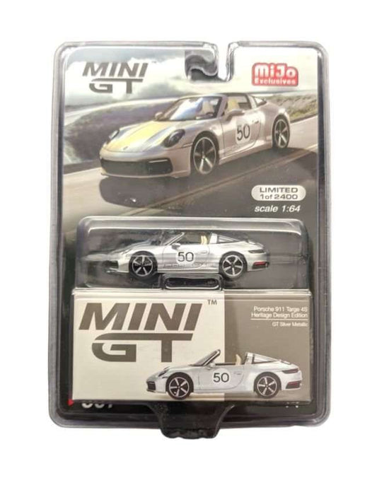 Mini GT Porsche 911 Targe 4S Heritage Design Edition Gt silver metallic no 507