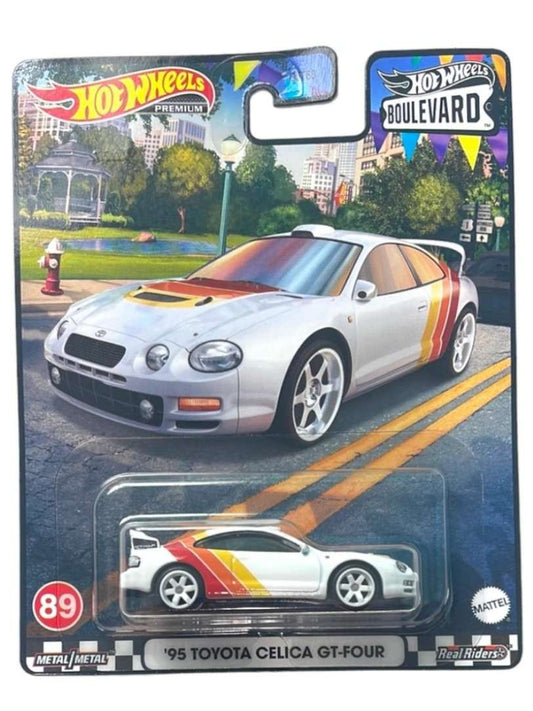 Hotwheels '95 Toyota Celica GT-Four imported premium 1:64 scale