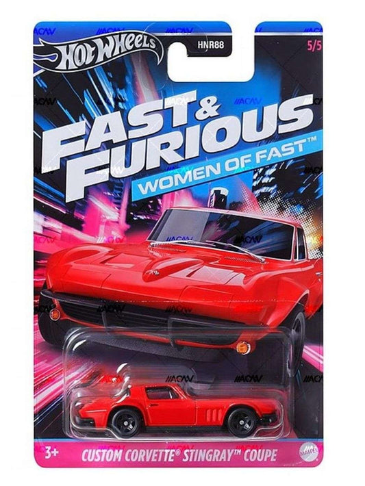 Hotwheels Fast & Furious Women of fast Custom Corvette Stingray Coupe mainline card art 1:64 scale