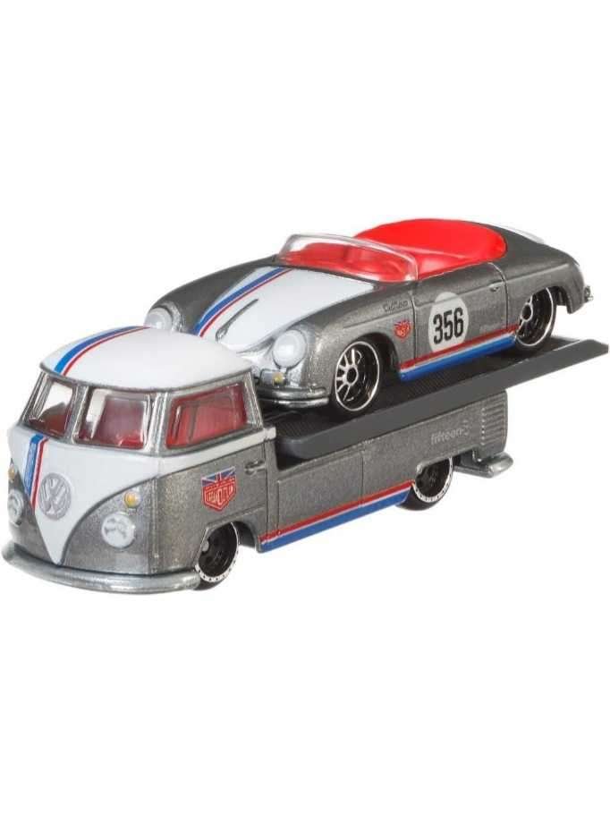 EXCLUSIVE Hotwheels Team Transport Porsche 356 Speedster & Volkswagwn Transporter T1 Pickup