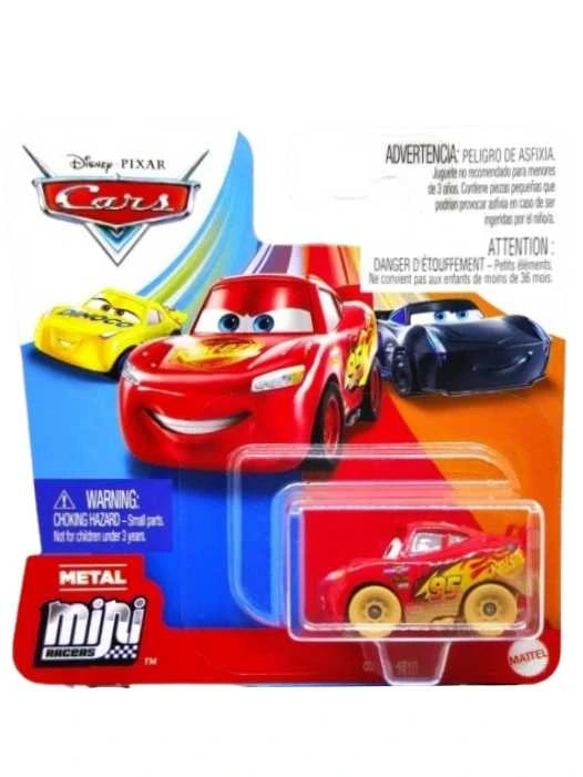 EXCLUSIVE Disney Pixar Mini Racers Muddy Lightning Mcqueen Rayo