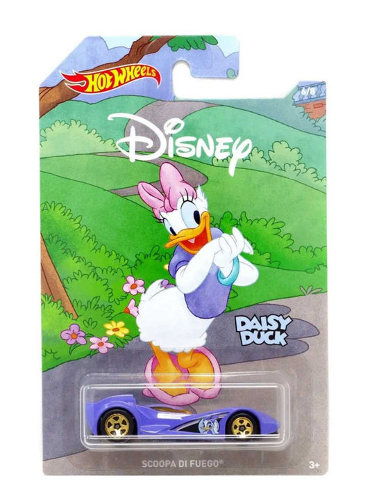 EXCLUSIVE Disney Hotwheels Daisy Duck Scoopa DI Fuego