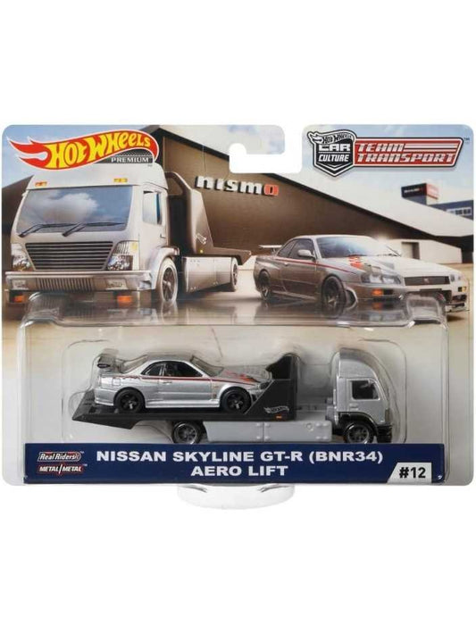 EXCLUSIVE Hotwheels Team Transport Nissan Skyline GT-R (BNR34) Aero Lift #12