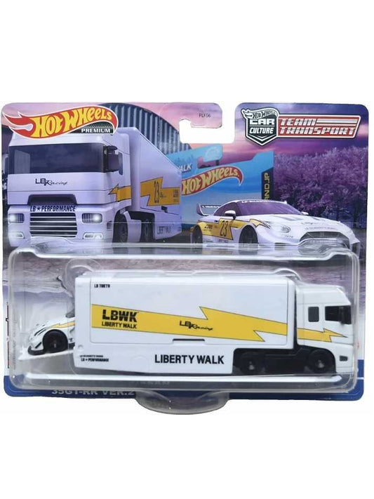 EXCLUSIVE Hotwheels Team Transport LBWK LB-Silhouette GT Nissan 35GT-RR VER.2 & Flipsider Hauler