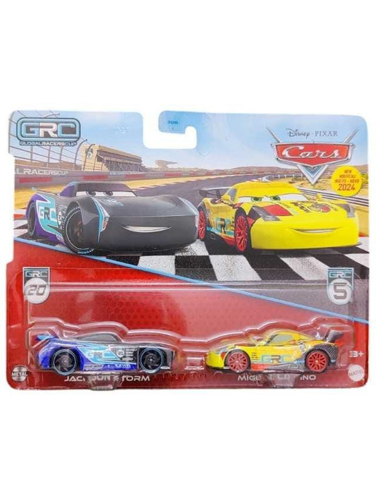 Disney Cars 2 pack Jackson Strom and Miguel Camino