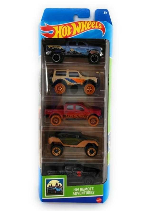 EXCLUSIVE Hotwheels HW Remote Adventures Five Pack