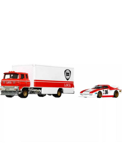 EXCLUSIVE Hotwheels Team Transport Lancia Stratos Group 5 & Sakura Sprinter