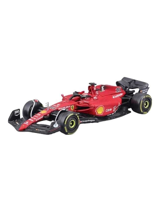 Bburago, 1/43 Scale Model Compatible With Ferrari Replica Miniature Model Compatible With Scuderia Replica Miniature F1-75 # 16 Compatible With Charles Leclerc Replica Miniature Model 2022 Racing