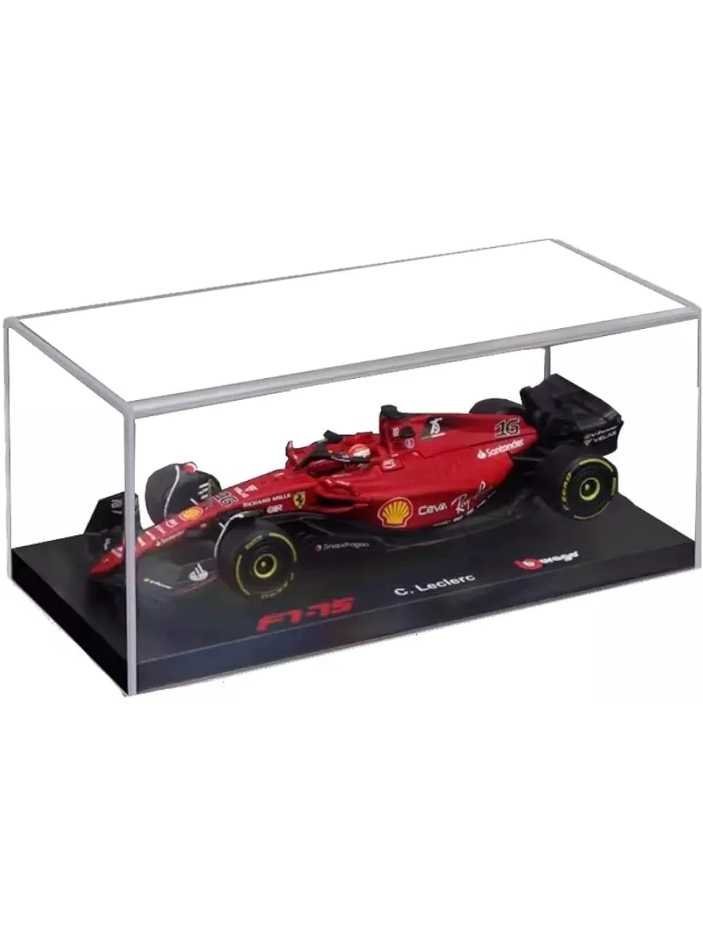 Bburago, 1/43 Scale Model Compatible With Ferrari Replica Miniature Model Compatible With Scuderia Replica Miniature F1-75 # 16 Compatible With Charles Leclerc Replica Miniature Model 2022 Racing