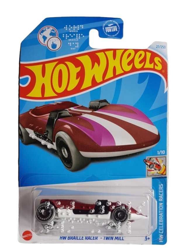 Hotwheels HW Braille Racer - Twin Mill HW Celebration Racers imported mainline 1:64 scale