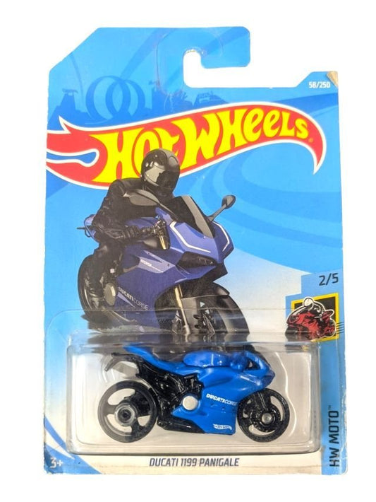 Hotwheels Ducati 1199 Panigale HW MOTO Blue imported mainline 1:64 scale