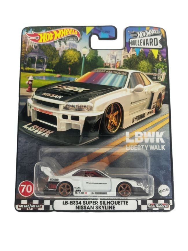 Hotwheels lb-er34 super silhouette nissan skyline LBWK premium Imported 1:64 scale