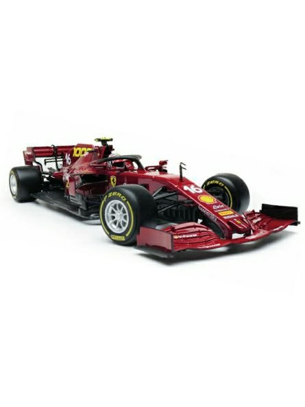 Bburago Ferrari racing tuscan GP Ferrari's SF1000 C. Leclerc (Box damaged car mint condition)