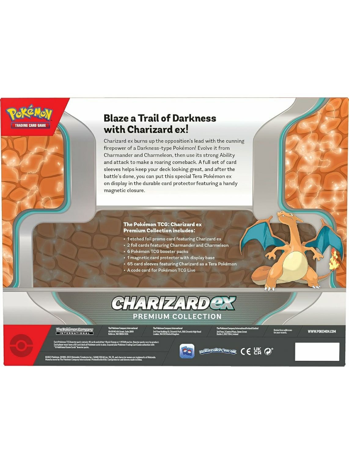 original Pokemon Charizard ex premium collection box