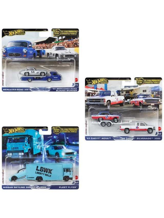 Hotwheels team transport set of 3