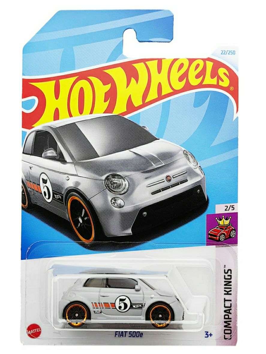 Hotwheels Fiat 500e imported mainline 1:64 scale