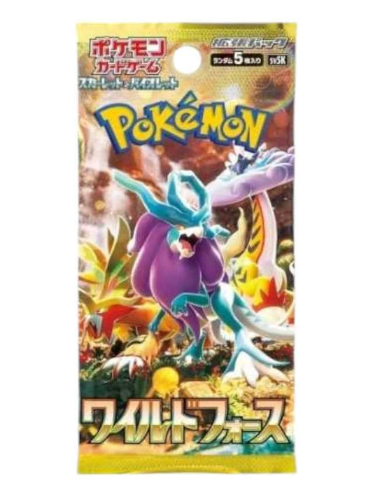 Orignal Pokemon wild force Japanese Pack(Includes 5 Cards)