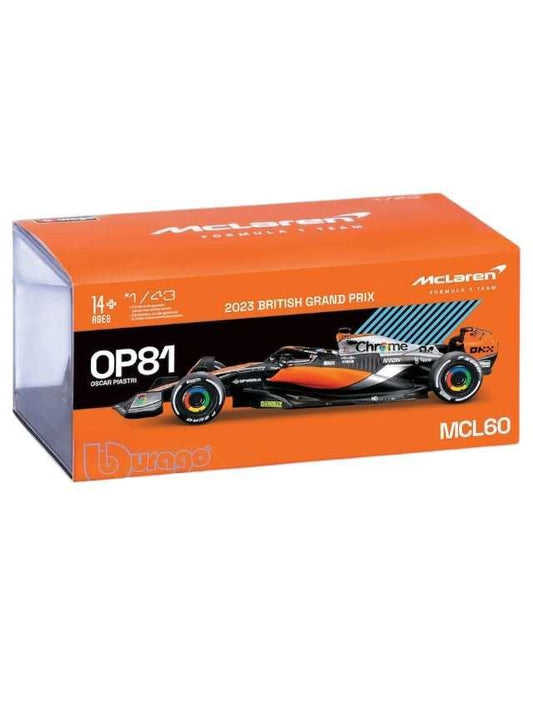 Bburago McLaren with driver f1 2023 British grand prix mcl60