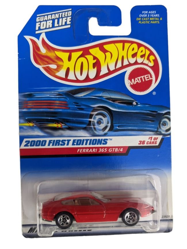 EXCLUSIVE Hotwheels 2000 First Edition Ferrari 365 GTB/4 1 OF 36