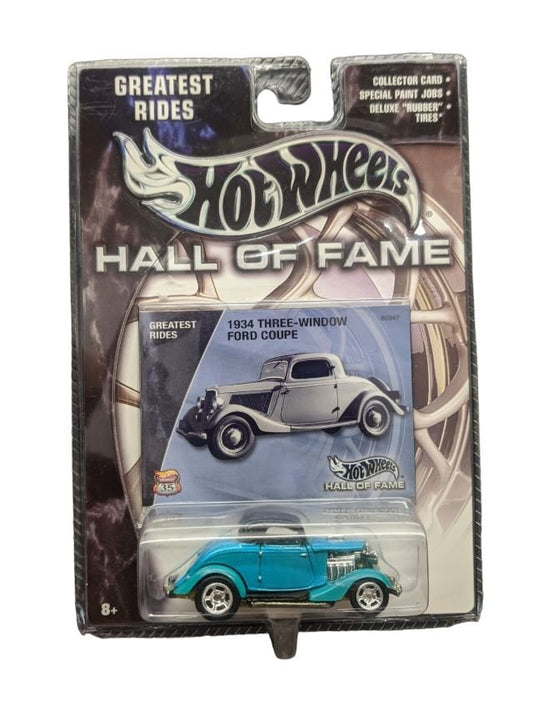 EXCLUSIVE Hotwheels Hall of Fame 1934 Three Window Ford Coupe