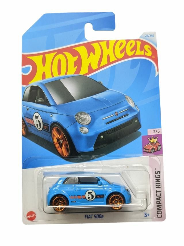 Hotwheels Fiat 500e imported mainline 1:64 scale