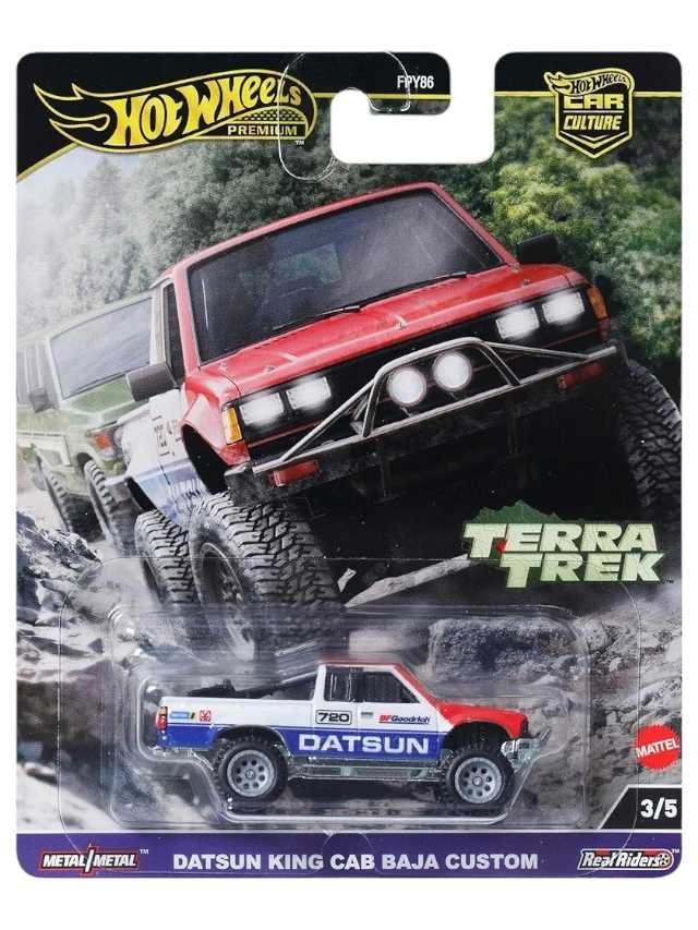 Hotwheels Datsun king cab Baja custom imported premium 1:64 scale