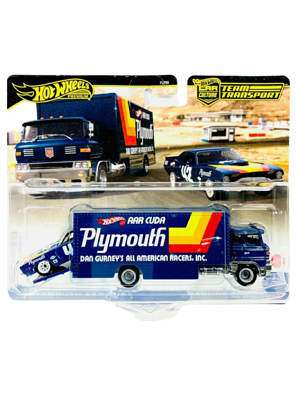 Hotwheels 70 plymouth AAR cuda and Sakura sprinter imported team transport 1:64 scale