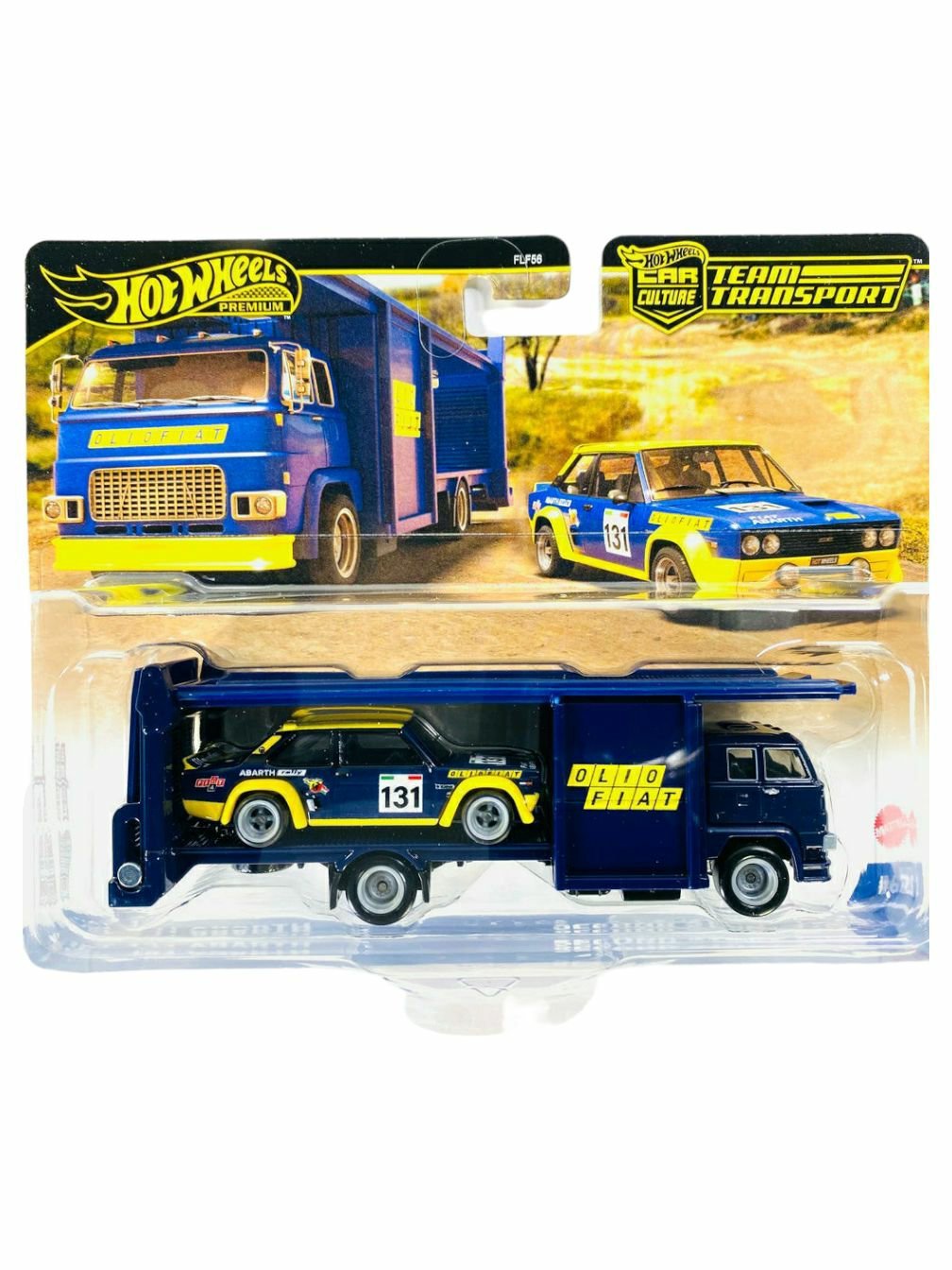 Hotwheels team transport Fiat 131 Abarth and second story lorry