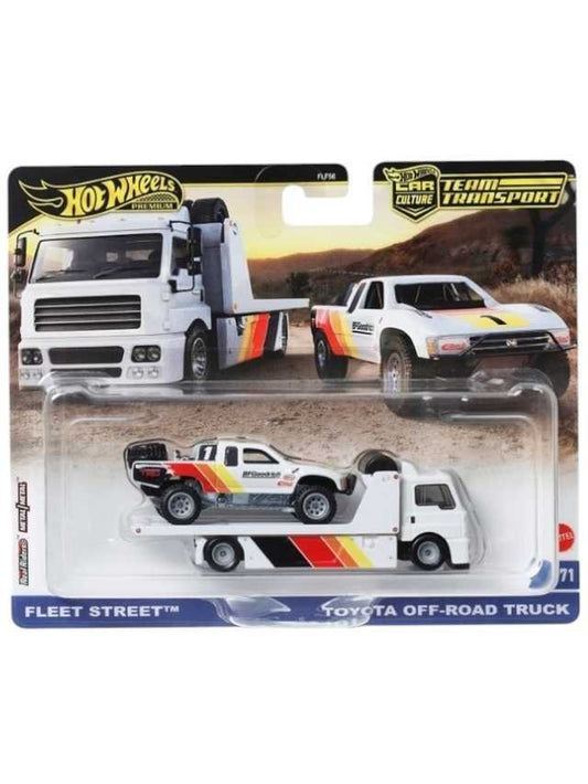 Hotwheels fleet Street Toyota off road truck imported team transport 1:64 scale