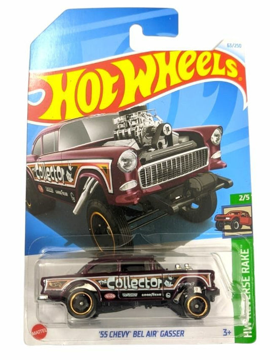 Hotwheels 55 Chevy Bel Air gasser Mainline Imported 1:64 scale