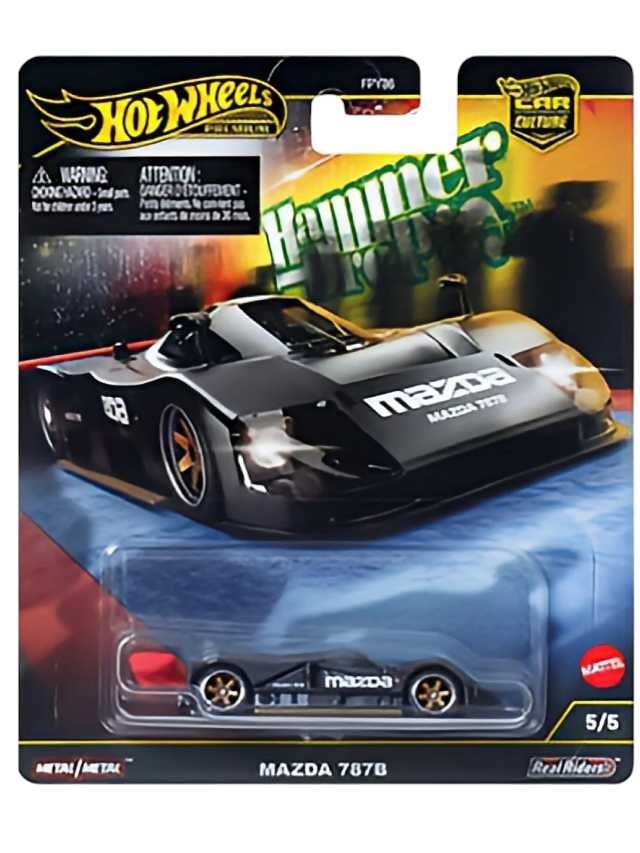 Hotwheels hammer drop mazda 787b imported premium 1:64 scale