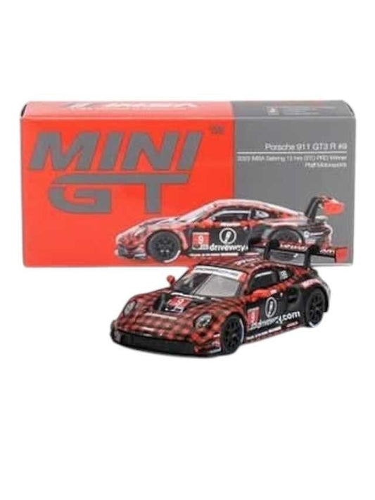 Mini GT Porsche 911 GT3 R #9 GTD PRO Pfaff Motorsports IMSA 2023 Sebring 12 Hrs. Winner