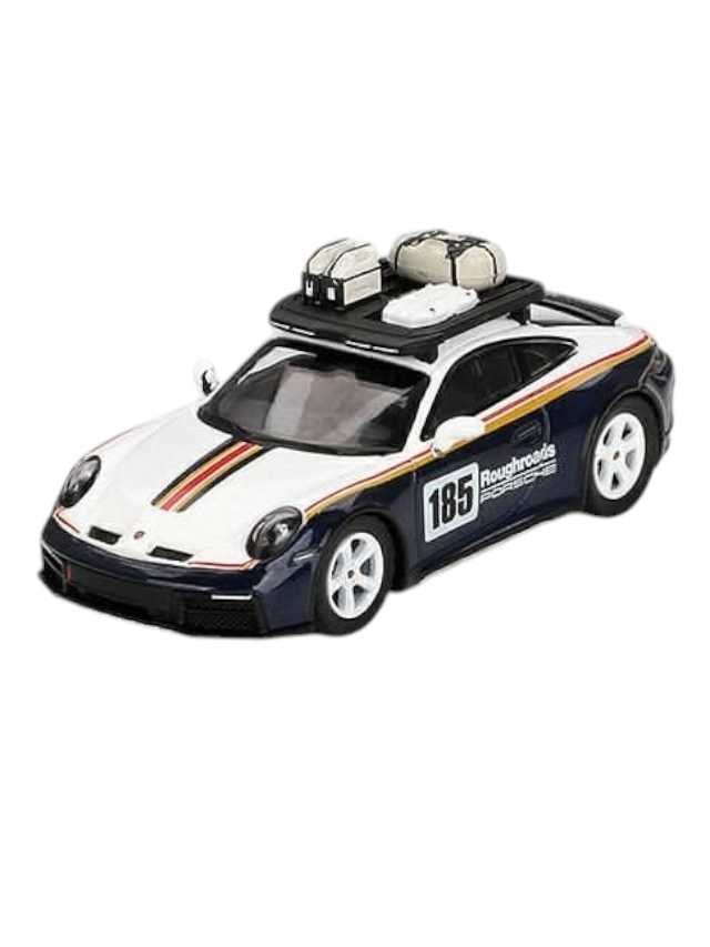 Mini GT Porsche 911 Dakar Rallye Design Package White/Gentian Blue Metallic