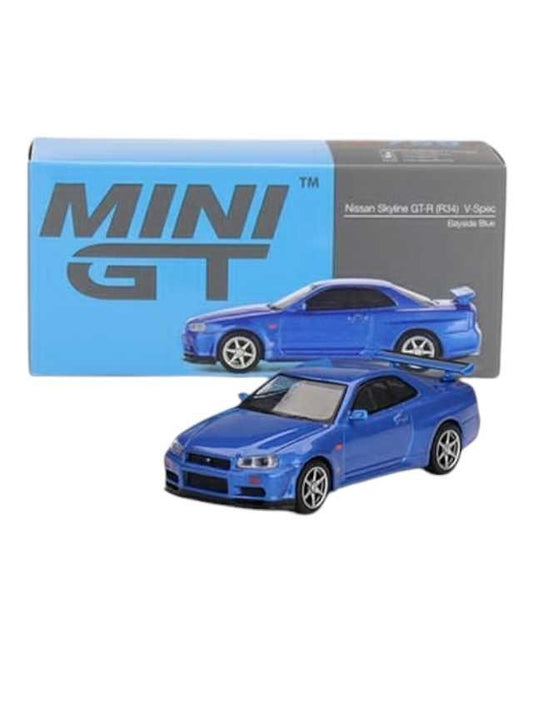 Mini GT Nissan Skyline GT-R (R34) V-Spec Bayside Blue