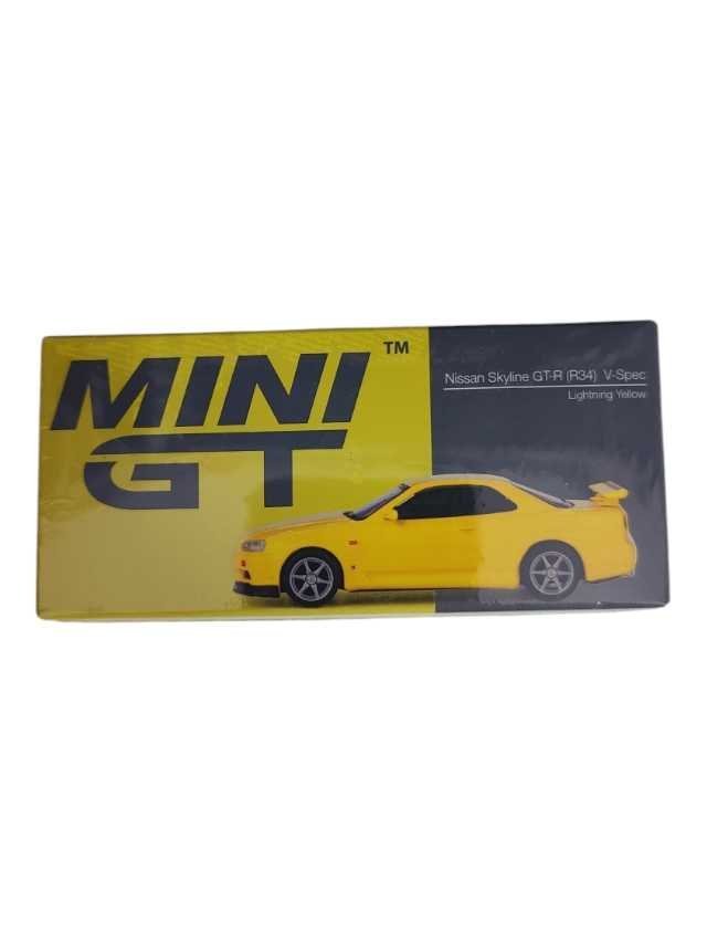 mini gt Nissan Skyline GT-R (R34) V-Spec (lightning yellow) 762