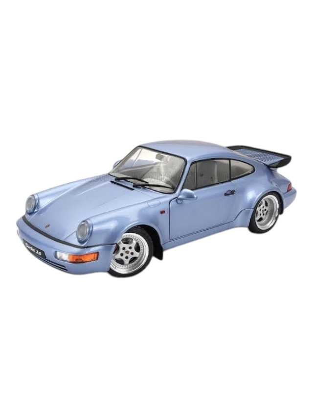 Exclusive Solido Porsche 911 964 Turbo 1990 Blue 1:18 Diecast scale model car