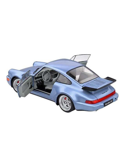 Exclusive Solido Porsche 911 964 Turbo 1990 Blue 1:18 Diecast scale model car