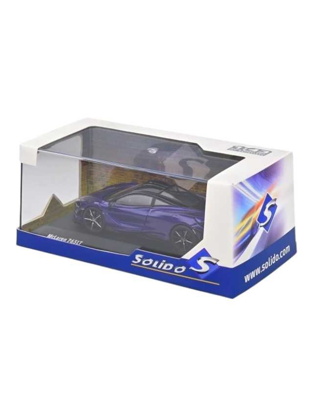 Solido 1:43 2002 McLaren 765 Lt in latana purple Diecast scale model car