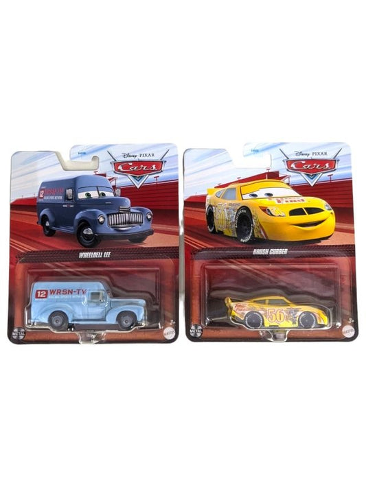 Disney PIxar Cars Wheeldell Lee & Brush Curber Set OF 2