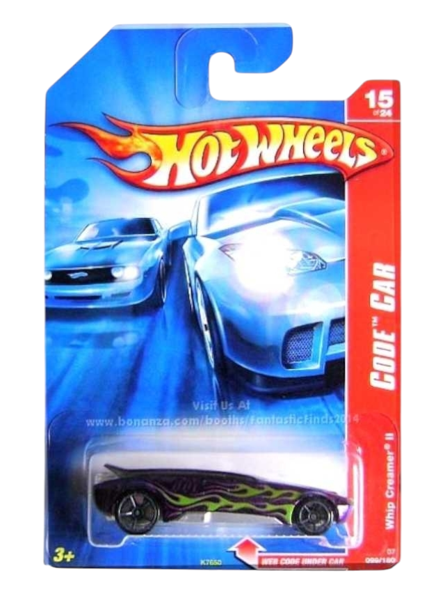 Exclusive Hotwheels code car whip Creer ll imported mainline