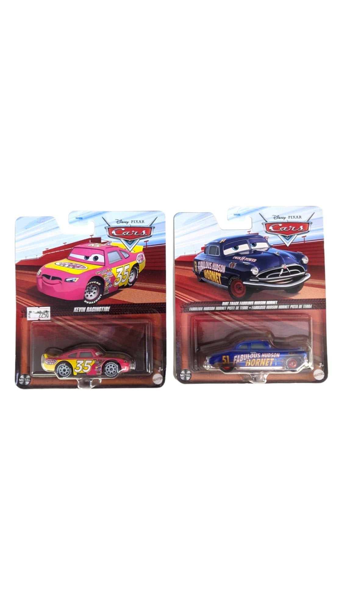 Disney Pixar Cars Dirt Track Fabulous Hornet & Kevin Racingtire Set Of 2