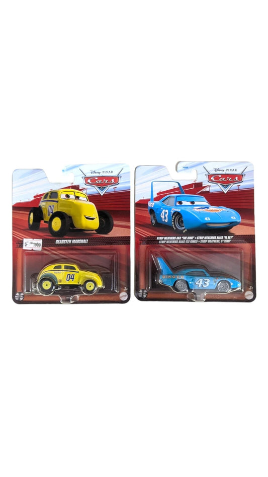 Disney pixar cars gearsten marshall & strip weathers aka the king set of 2