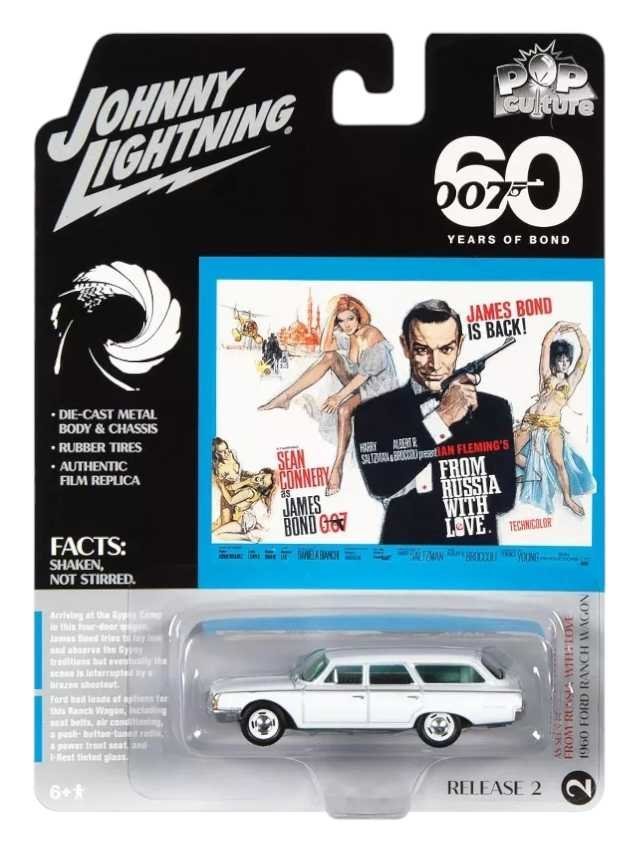 Johnny Lightning 
1960 Ford Ranchi Wagon
James Bond From Russia With Love